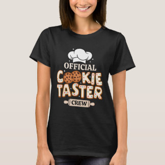 Officiell Cookie Taster Crew Funny Baking Team Fam T Shirt