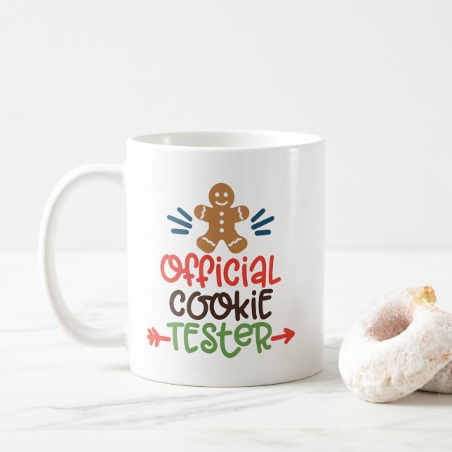 Officiell Cookie Tester Coffee Mugg - Roligt jul (Med munk)
