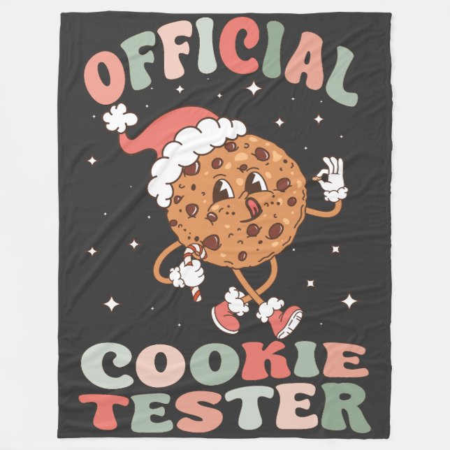 Officiell Cookie Tester Fleecefilt (Framsidan)