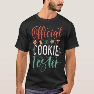 Officiell Cookie Tester Funny jul Par Mat T Shirt