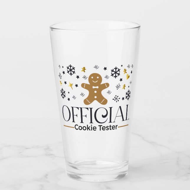 Officiell Cookie Tester Glass Glaskopp (Framsida)