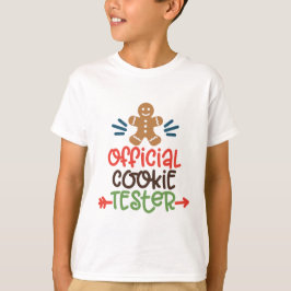 Officiell Cookie Tester Helgdag Småbarn Shirt T