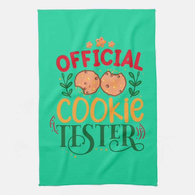Officiell Cookie Tester Kökshandduk (Vertikal)
