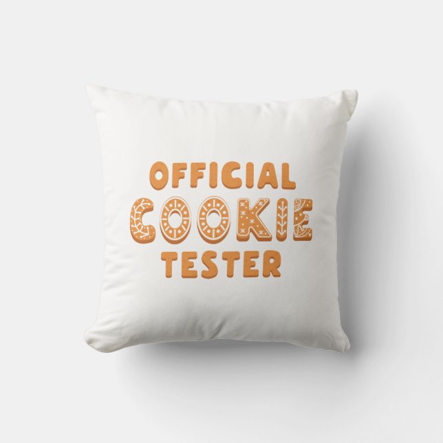 Officiell Cookie Tester Kudde (Framsida)