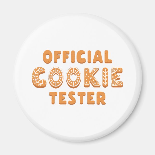 Officiell Cookie Tester Magnet (Framsidan)