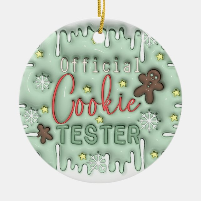 officiell Cookie Tester Ornament (Framsidan)