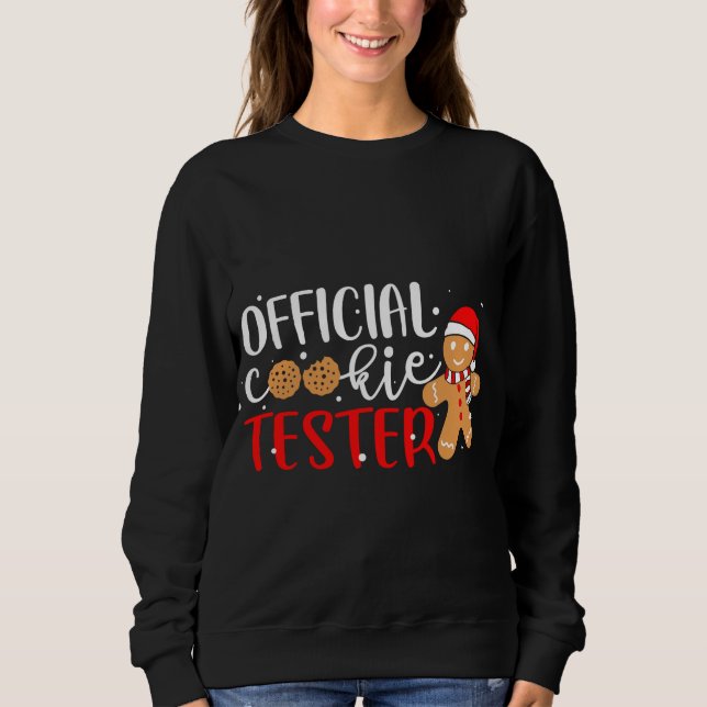 Officiell Cookie Tester Pepparkaksgubbe jul P T Shirt (Framsida)
