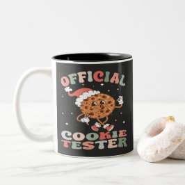 Officiell Cookie Tester Retro Två-Tonad Mugg