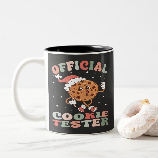 Officiell Cookie Tester Retro Två-Tonad Mugg (Med munk)
