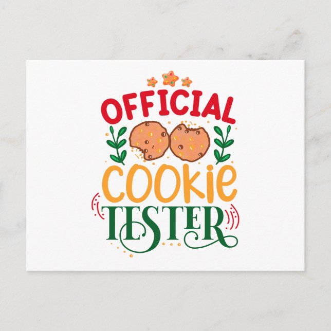 Officiell Cookie Tester Vykort (Framsida)