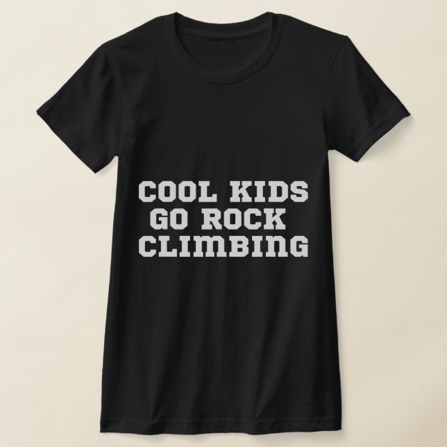 Officiell Coola Kids Go Sten klättring T Shirt (Laydown)