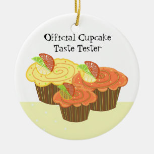 Officiell Cupcake-smaktestare Julgransprydnad Keramik