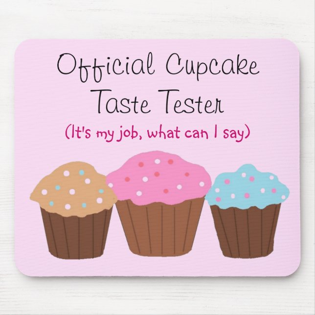 Officiell Cupcake-smaktestare Musmatta (Framsidan)