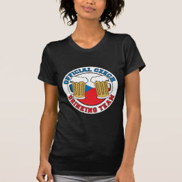 Officiell Czech Drinking Team för tjeckiska kvinno T-shirt