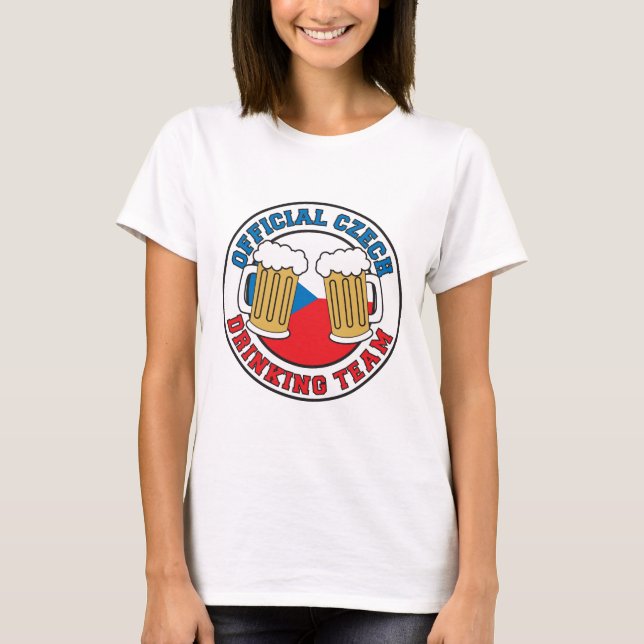 Officiell Czech Drinking Team T-shirt (Framsida)