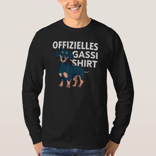 Officiell Dachshund Hund T Shirt (Framsida)