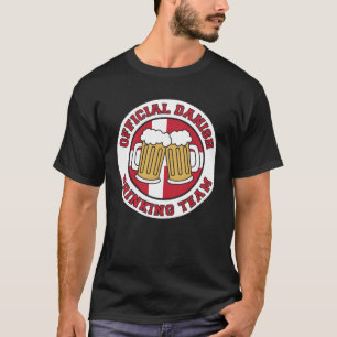 Officiell danska som dricker laget t shirt