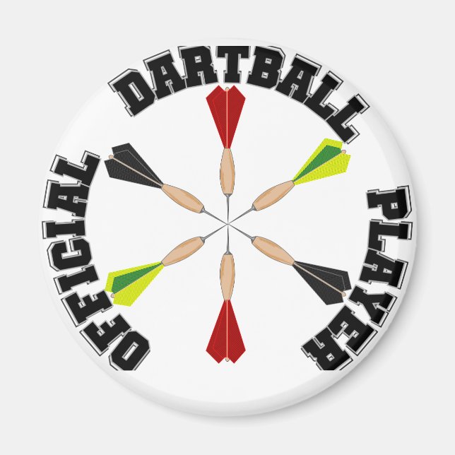 Officiell Dartball Player Magnet (Framsidan)