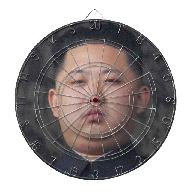 officiell dartboard för kim jongun piltavla (Framsidan)