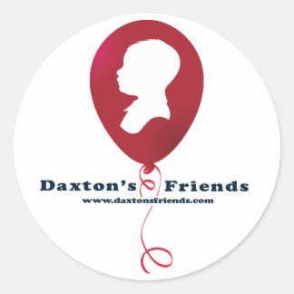 Officiell Daxtons Friends Sticker Runt Klistermärke