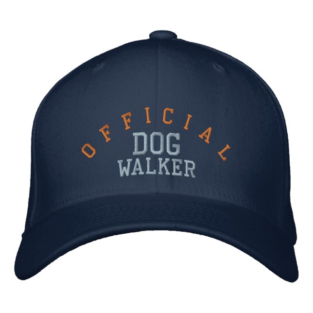Officiell Dog Walker Hat Broderad Keps (Framsida)