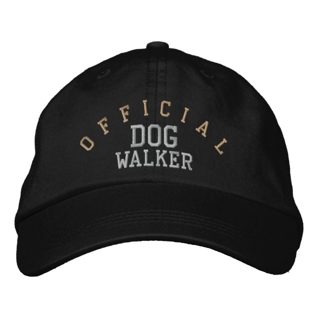 Officiell Dog Walker Hat Broderad Keps (Framsida)