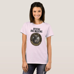 Officiell Dog Walker Personlig Photo/ Text Tee