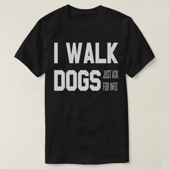 Officiell Dog Walker Pullover T Shirt (Design framsida)
