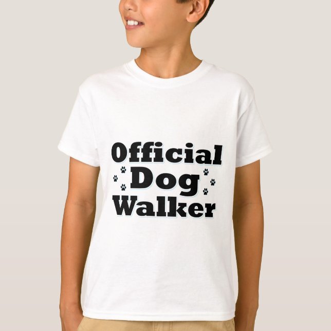 Officiell Dog Walker Tee Shirt (Framsida)
