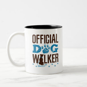 Officiell Dog Walker Två-Tonad Mugg