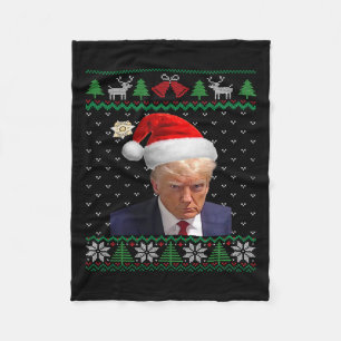 Officiell Donald Trump Mugg Shot Ugly jul Fleecefilt