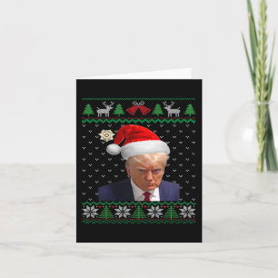Officiell Donald Trump Mugg Ugly jul Kort