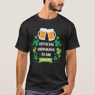 Officiell Drinking Team T-Shirt St patrick's day