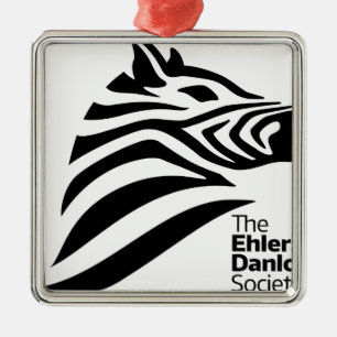 Officiell Ehlers-Danlos Society Logotyp Julgransprydnad Metall