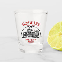 Officiell Elbow Inn® Biker Lucy Shot Glass