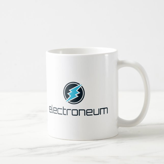 Officiell Electroneum ETN Cryptocoin 11 Oz.Mugg Kaffemugg (Höger)