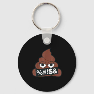 Officiell Emoji Bajs Censurerad Gul Leende Ansikte Nyckelring
