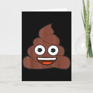 Officiell Emoji Bajs Glad Gul Leende Ansikte Kort
