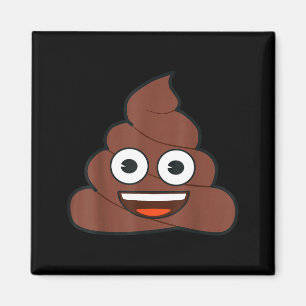 Officiell Emoji Bajs Glad Gul Leende Ansikte Magnet