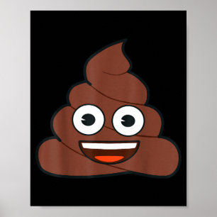 Officiell Emoji Bajs Glad Gul Leende Ansikte Poster