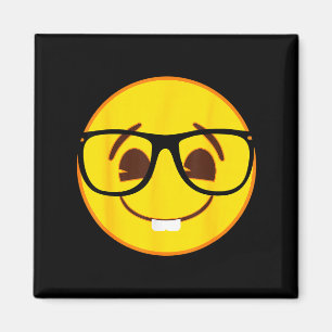 Officiell Emoji nörd Glad Gul Leende Ansikte Magnet