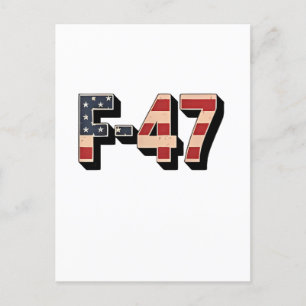 Officiell F47 Maga Stridsflygplan F-47 Jet Fighter Inbjudan Vykort