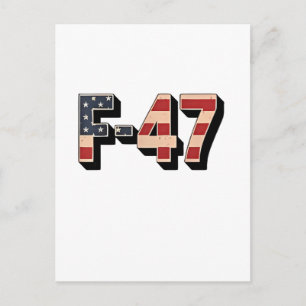 Officiell F47 Maga Stridsflygplan F-47 Jet Fighter Inbjudan Vykort