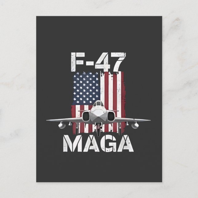 Officiell F47 Maga Stridsflygplan F-47 Jet Fighter Inbjudan Vykort (Framsida)