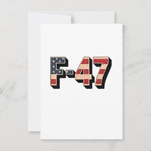 Officiell F47 Maga stridsflygplan F-47 Jet Fighter Inbjudningar