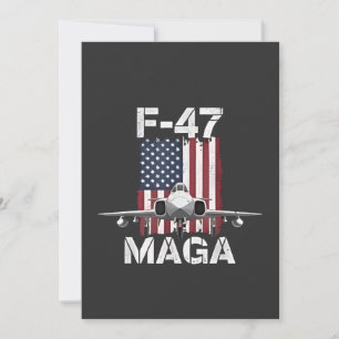 Officiell F47 Maga Stridsflygplan F-47 Jet Fighter Inbjudningar