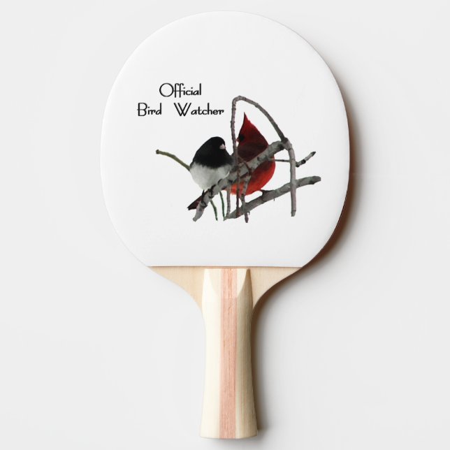 Officiell fågelskådare pingisracket (Baksidan)