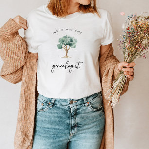 Officiell Family Genealoist med Träd SNYGGT T Shirt
