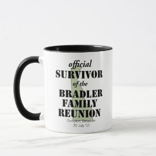 Officiell Family Reunion Survivor - Delaware Grönt Mugg