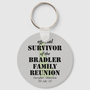 Officiell Family Reunion Survivor - Delaware Grönt Nyckelring
